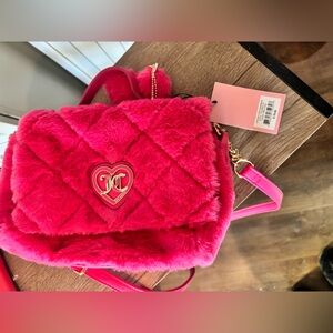 Juicy Couture “Let’s Get Cozy” Crossbody Bag in ‘couture pink’